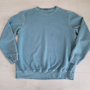 Northern Reflections Teal Blue Crewneck Sweatshirt 100% Cotton Made in Canada